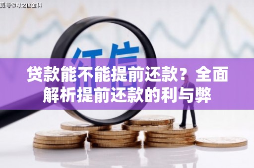 丹凤贷款能不能提前还款？全面解析提前还款的利与弊