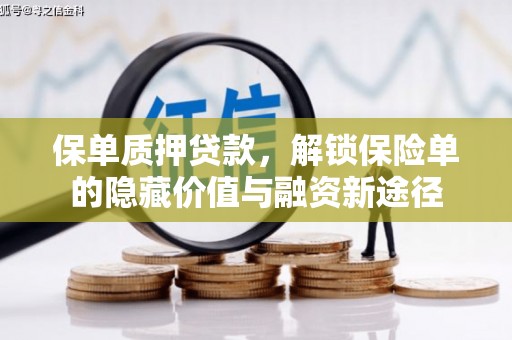 丹凤保单质押贷款，解锁保险单的隐藏价值与融资新途径