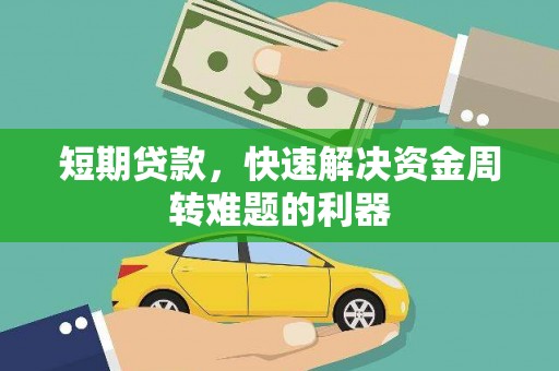 丹凤短期贷款，快速解决资金周转难题的利器