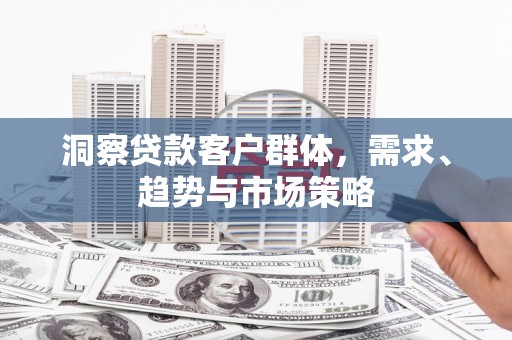 丹凤洞察贷款客户群体，需求、趋势与市场策略