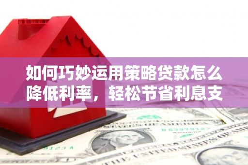 丹凤如何巧妙运用策略贷款怎么降低利率，轻松节省利息支出