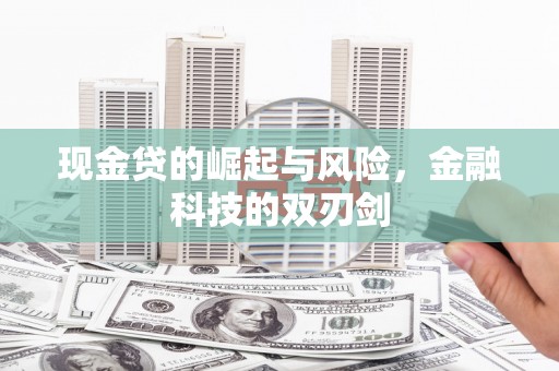丹凤现金贷的崛起与风险，金融科技的双刃剑
