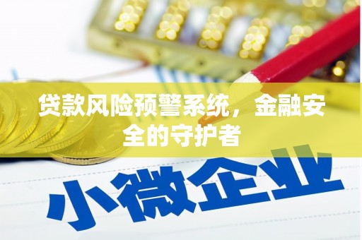 丹凤贷款风险预警系统，金融安全的守护者