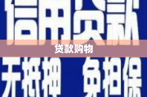 丹凤贷款购物