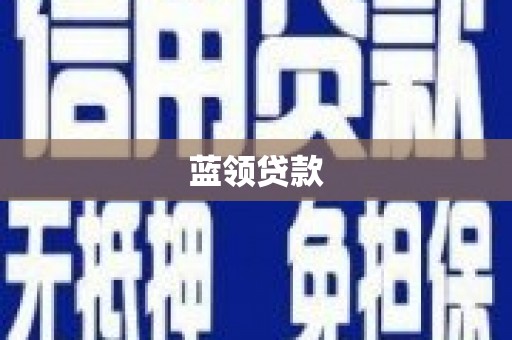 丹凤蓝领贷款