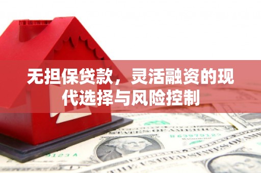 丹凤无担保贷款，灵活融资的现代选择与风险控制