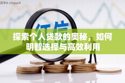 丹凤探索个人贷款的奥秘，如何明智选择与高效利用
