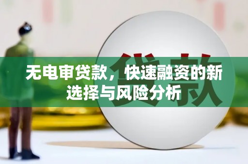 丹凤无电审贷款，快速融资的新选择与风险分析