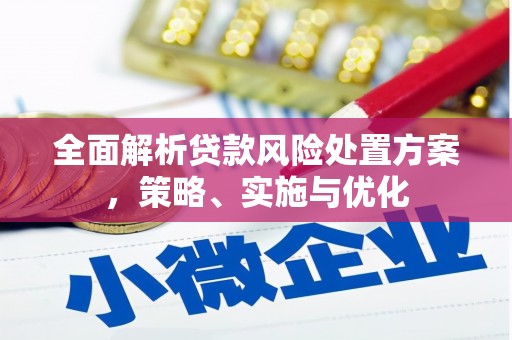 丹凤全面解析贷款风险处置方案，策略、实施与优化