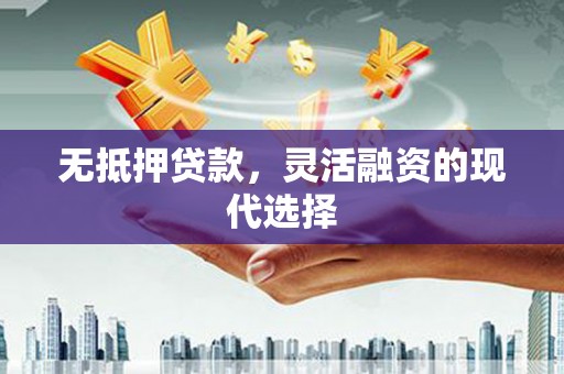 丹凤无抵押贷款，灵活融资的现代选择