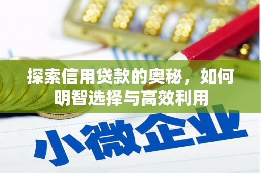 丹凤探索信用贷款的奥秘，如何明智选择与高效利用