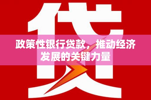 丹凤政策性银行贷款，推动经济发展的关键力量