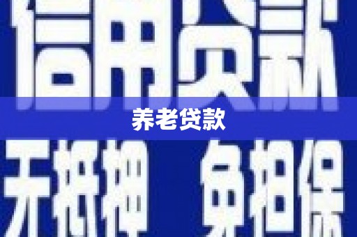 丹凤养老贷款