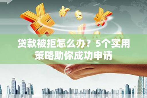 丹凤贷款被拒怎么办？5个实用策略助你成功申请