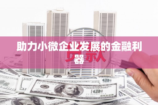 丹凤助力小微企业发展的金融利器